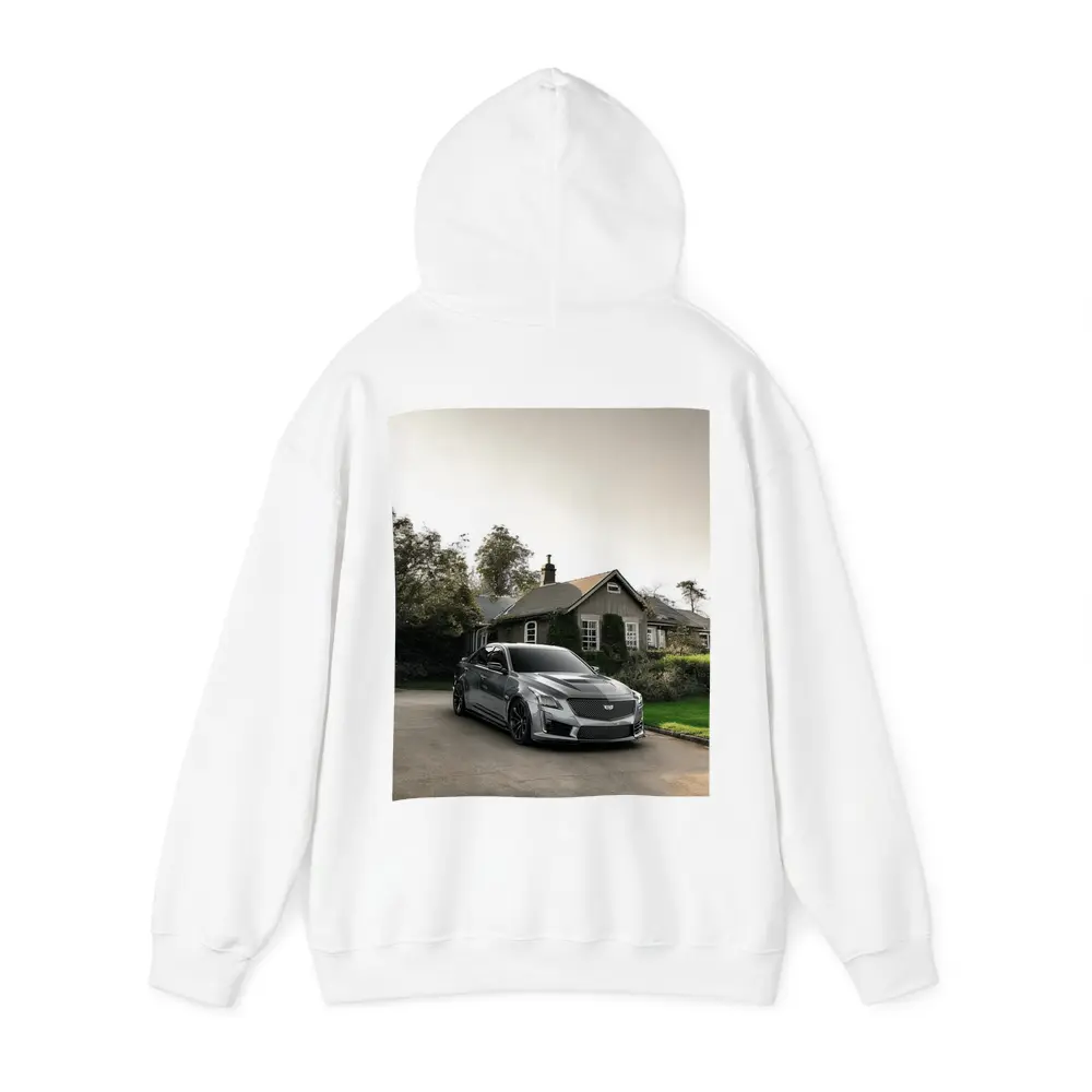 Cadillac CTS Silver Sedan Country Village Setting – Hoodies