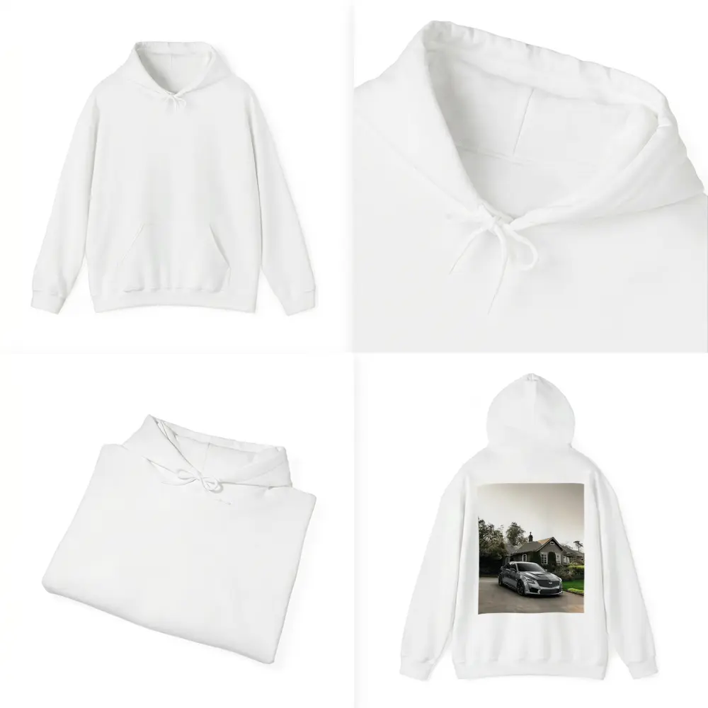 Cadillac CTS Silver Sedan Country Village Setting – Hoodies