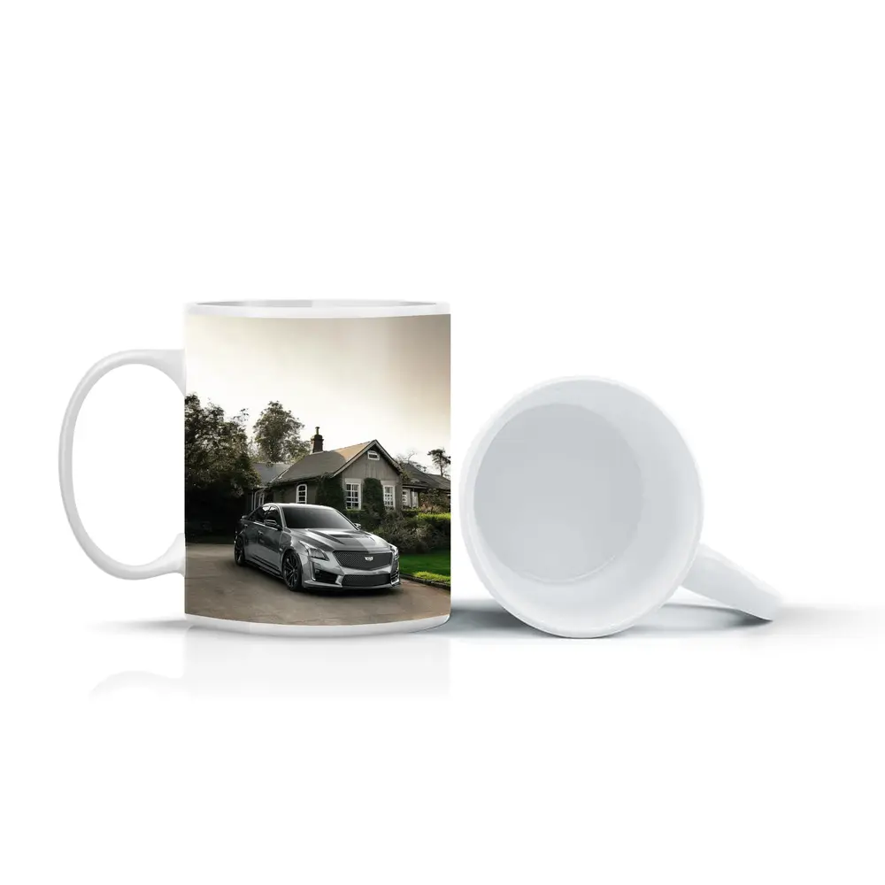 Cadillac CTS Silver Sedan Country Village Setting – Mugs
