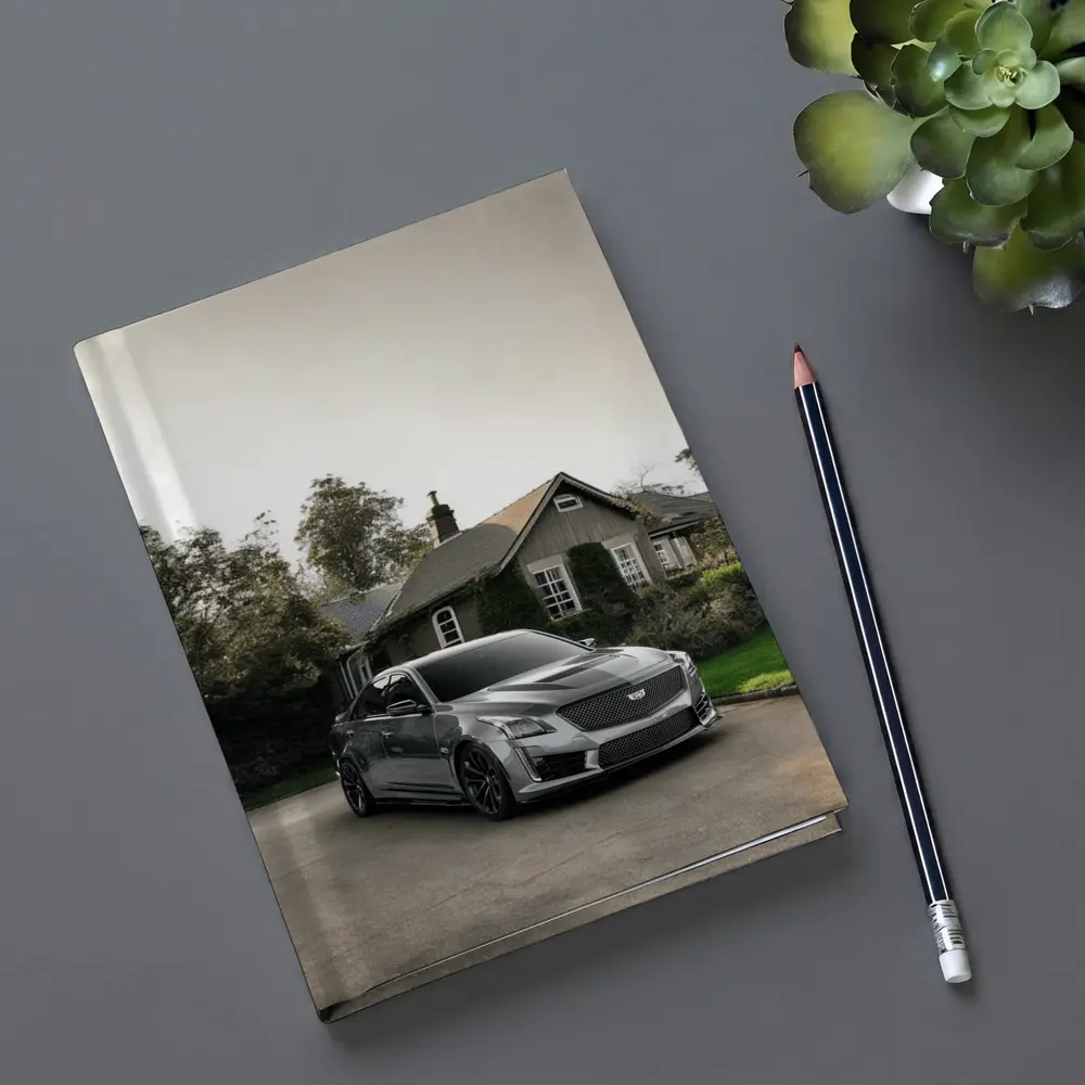 Cadillac CTS Silver Sedan Country Village Setting – Notebooks