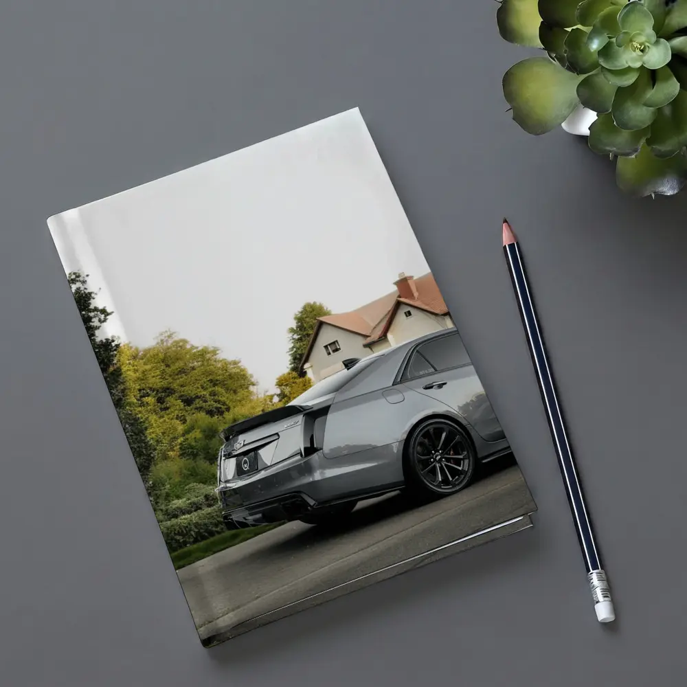 Cadillac ATS Gray Sedan Suburban Neighborhood – Notebooks