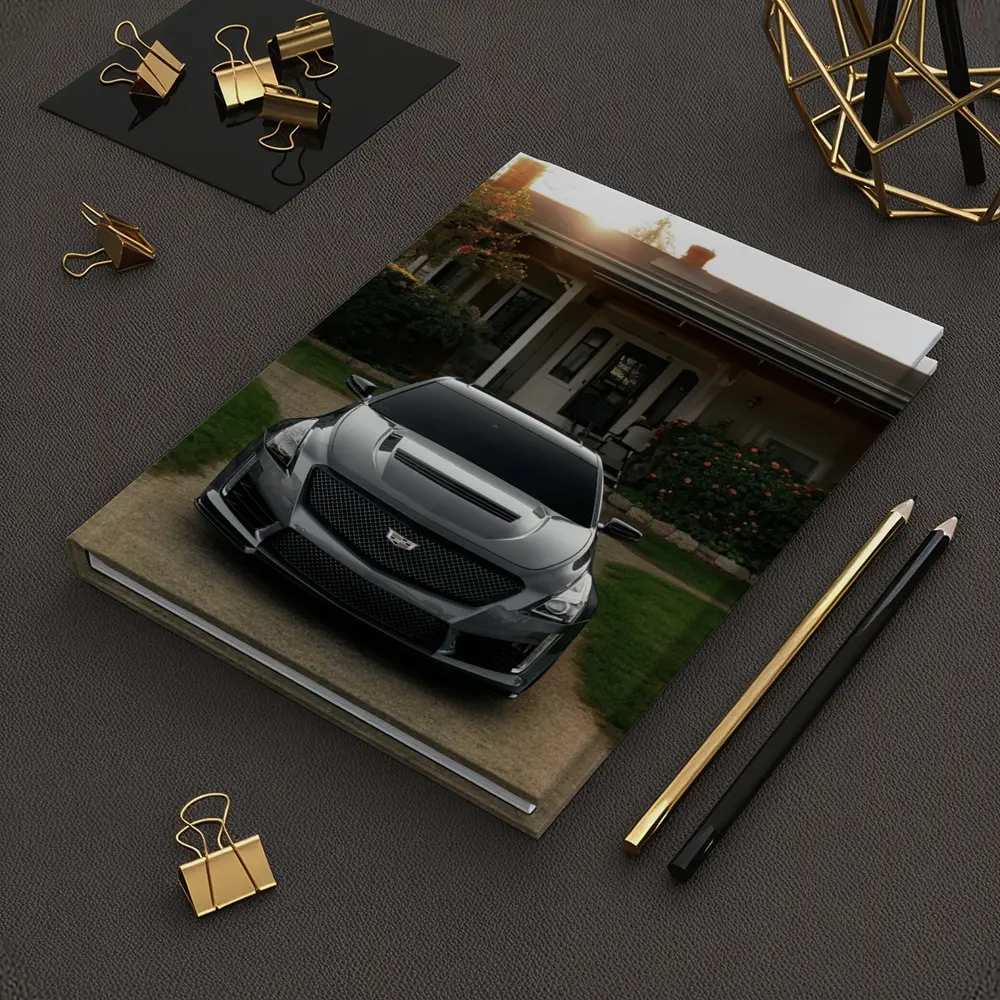 Cadillac CTS Gray Car Village Driveway – Notebooks