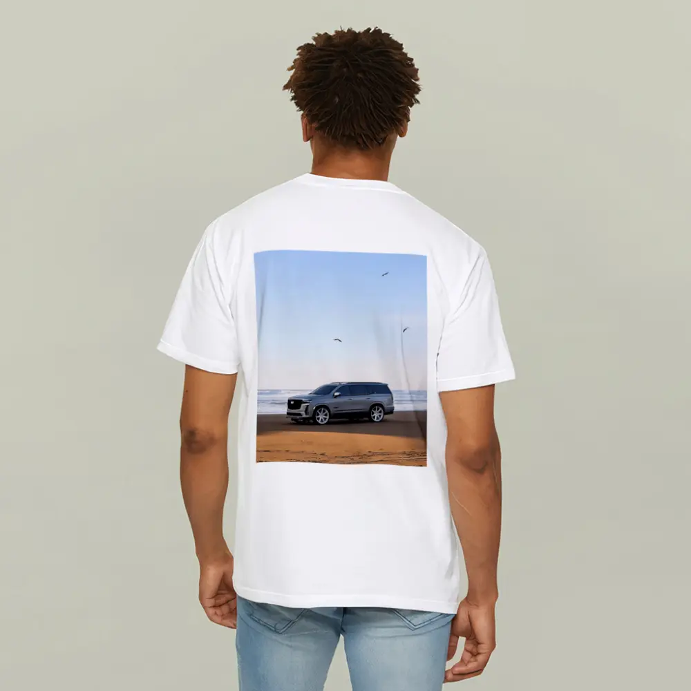 Cadillac Escalade Gray SUV Beach Shore – T-Shirts