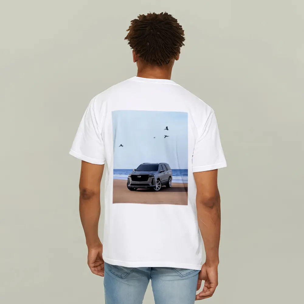 Cadillac Escalade Gray SUV Beach Shore – T-Shirts