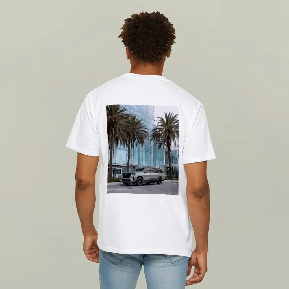 Cadillac Escalade Gray Urban Palm Trees – T-Shirts