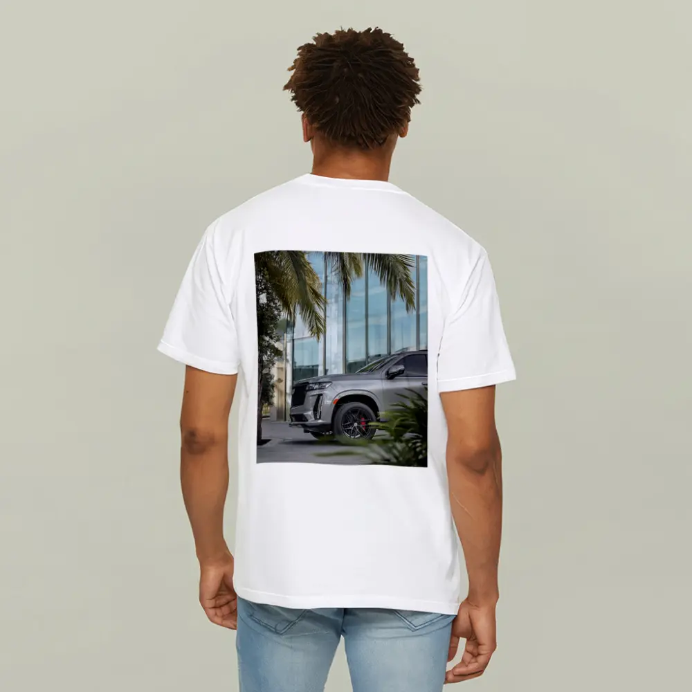 Cadillac Escalade Gray SUV Palm Tree – T-Shirts