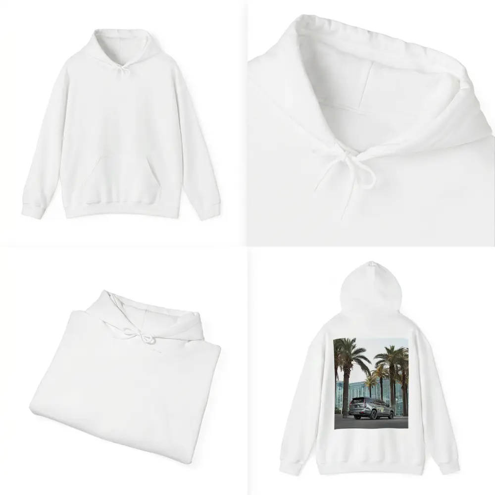 Cadillac Escalade Gray Under Palm Trees – Hoodies