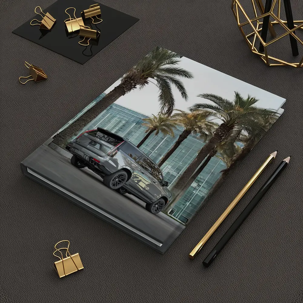 Cadillac Escalade Gray Under Palm Trees – Notebooks
