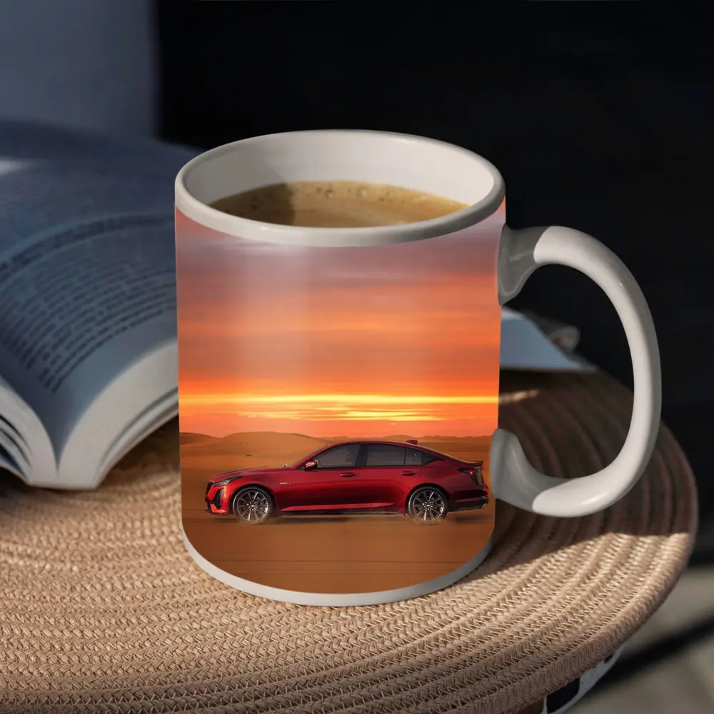 Cadillac CT5 Red Desert Sunset Drive – Mugs
