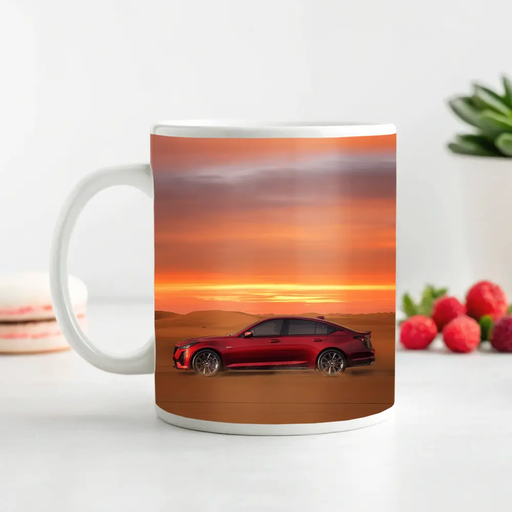 Cadillac CT5 Red Desert Sunset Drive – Mugs