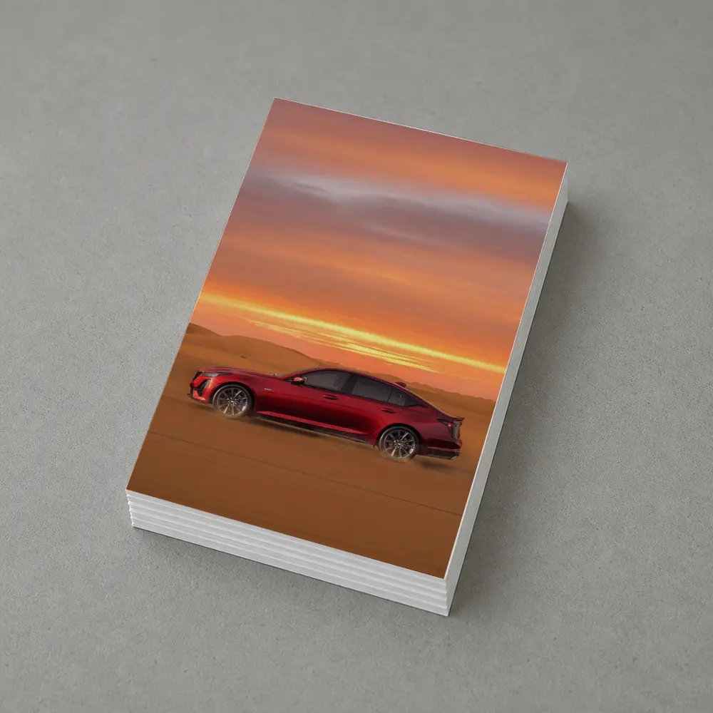 Cadillac CT5 Red Desert Sunset Drive – Postcards