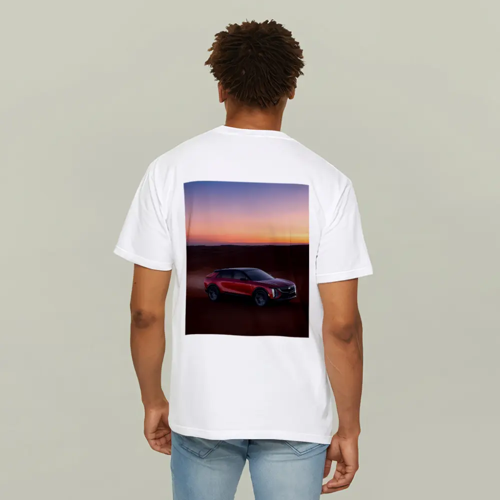 Cadillac Lyriq Red SUV Desert Sunset – T-Shirts