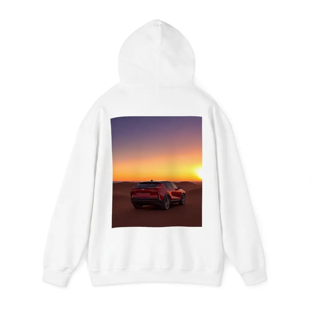 Cadillac SUV Red Desert Sunset Dunes – Hoodies