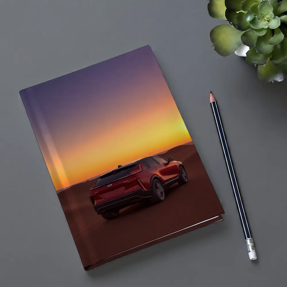 Cadillac SUV Red Desert Sunset Dunes – Notebooks