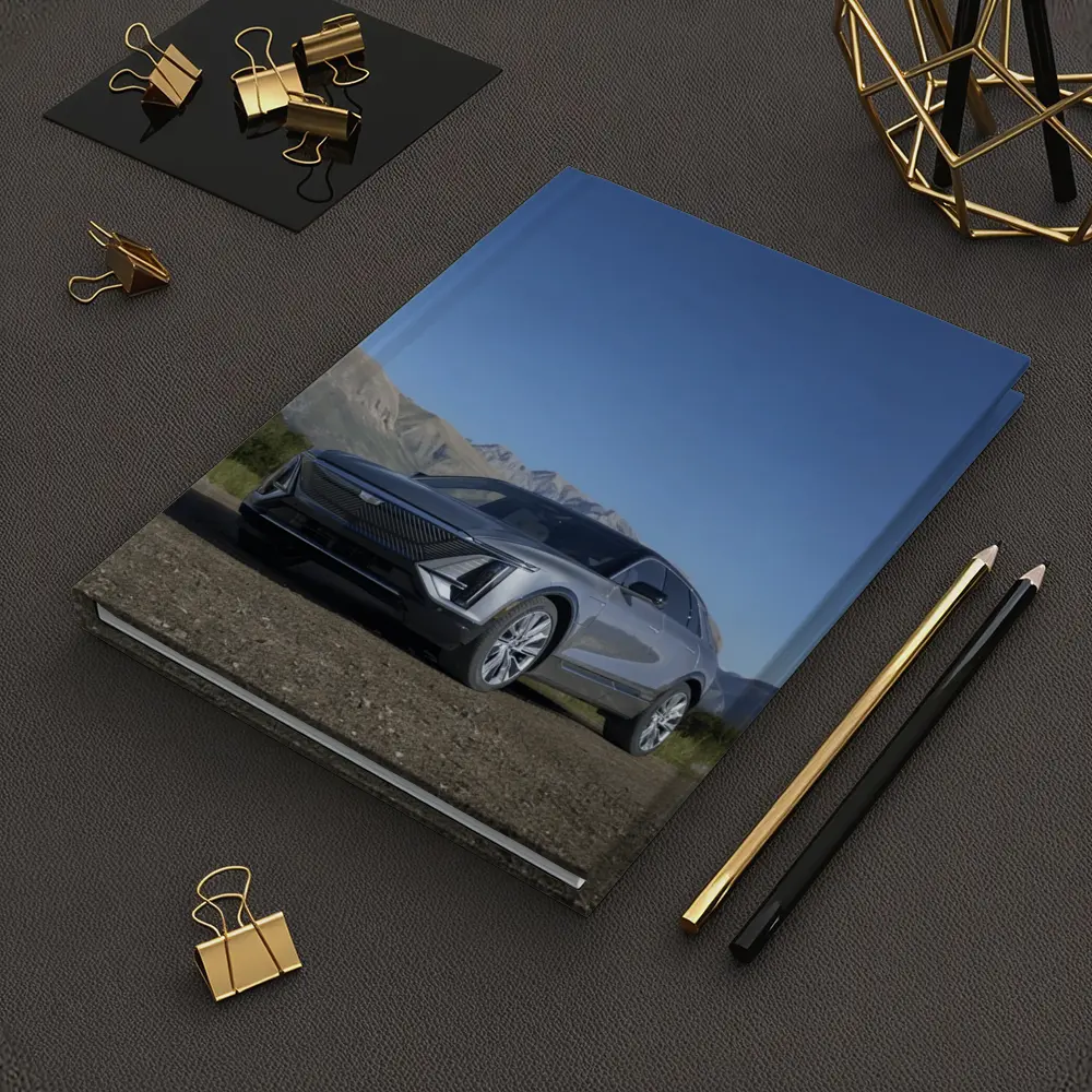 Cadillac Lyriq SUV Mountain Landscape Gray – Notebooks