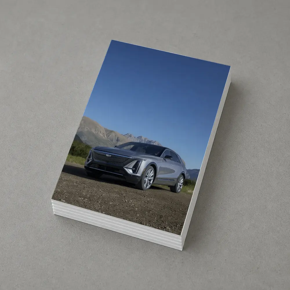 Cadillac Lyriq SUV Mountain Landscape Gray – Postcards
