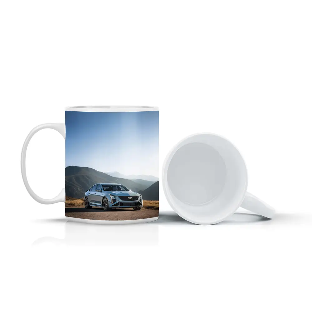 Cadillac CT5 Silver Sedan Mountain Road – Mugs