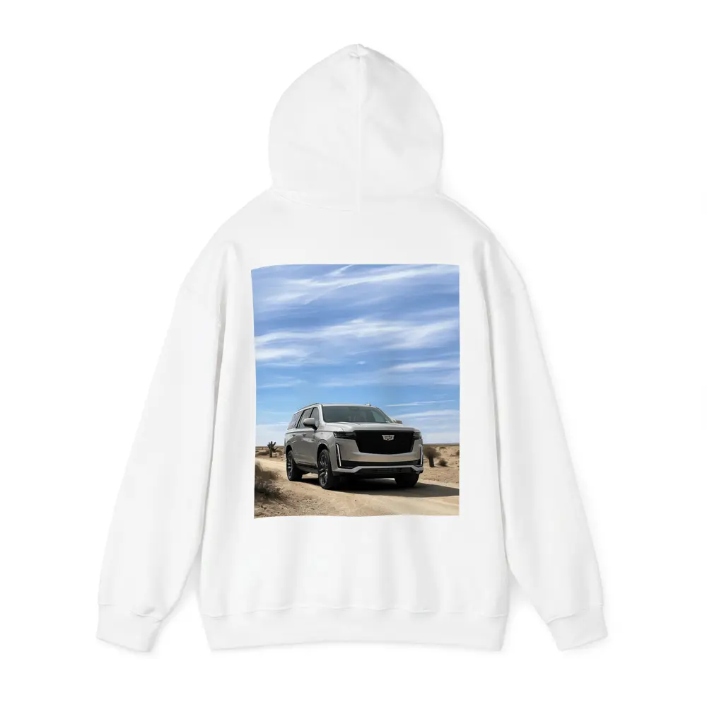 Cadillac Escalade Desert Road Blue Sky – Hoodies