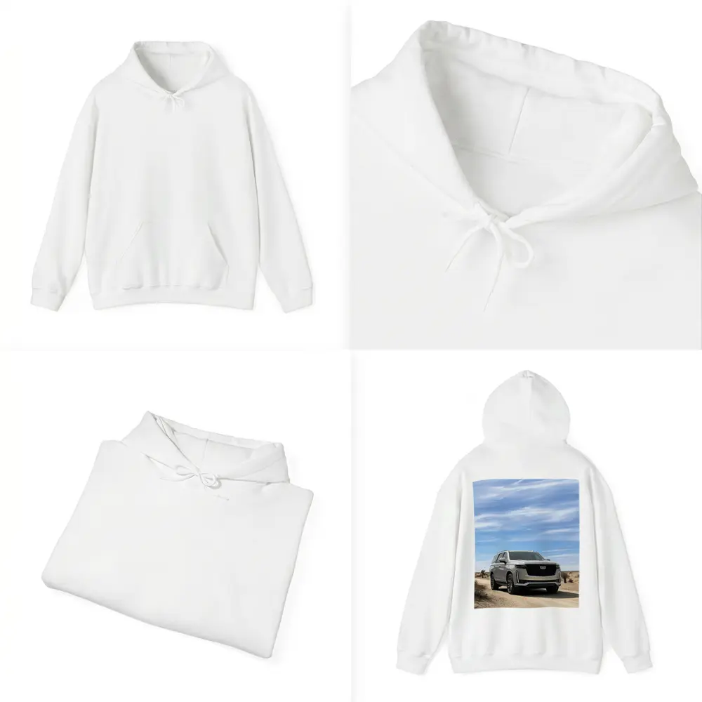 Cadillac Escalade Desert Road Blue Sky – Hoodies