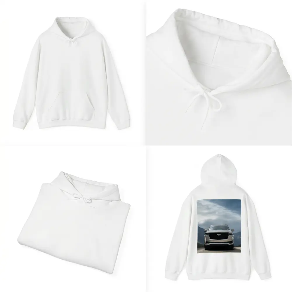 Cadillac Escalade Front View Mountain Road – Hoodies