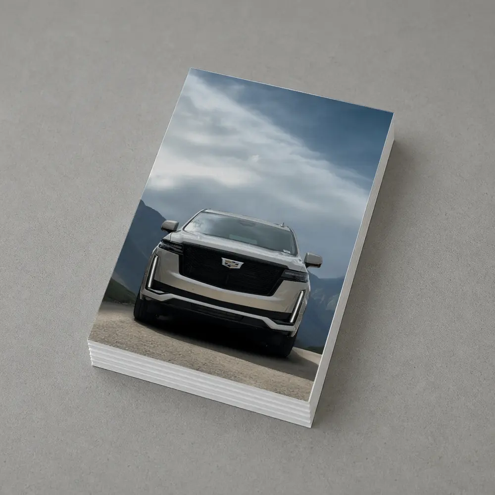 Cadillac Escalade Front View Mountain Road – Postcards