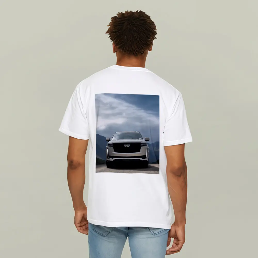 Cadillac Escalade Front View Mountain Road – T-Shirts