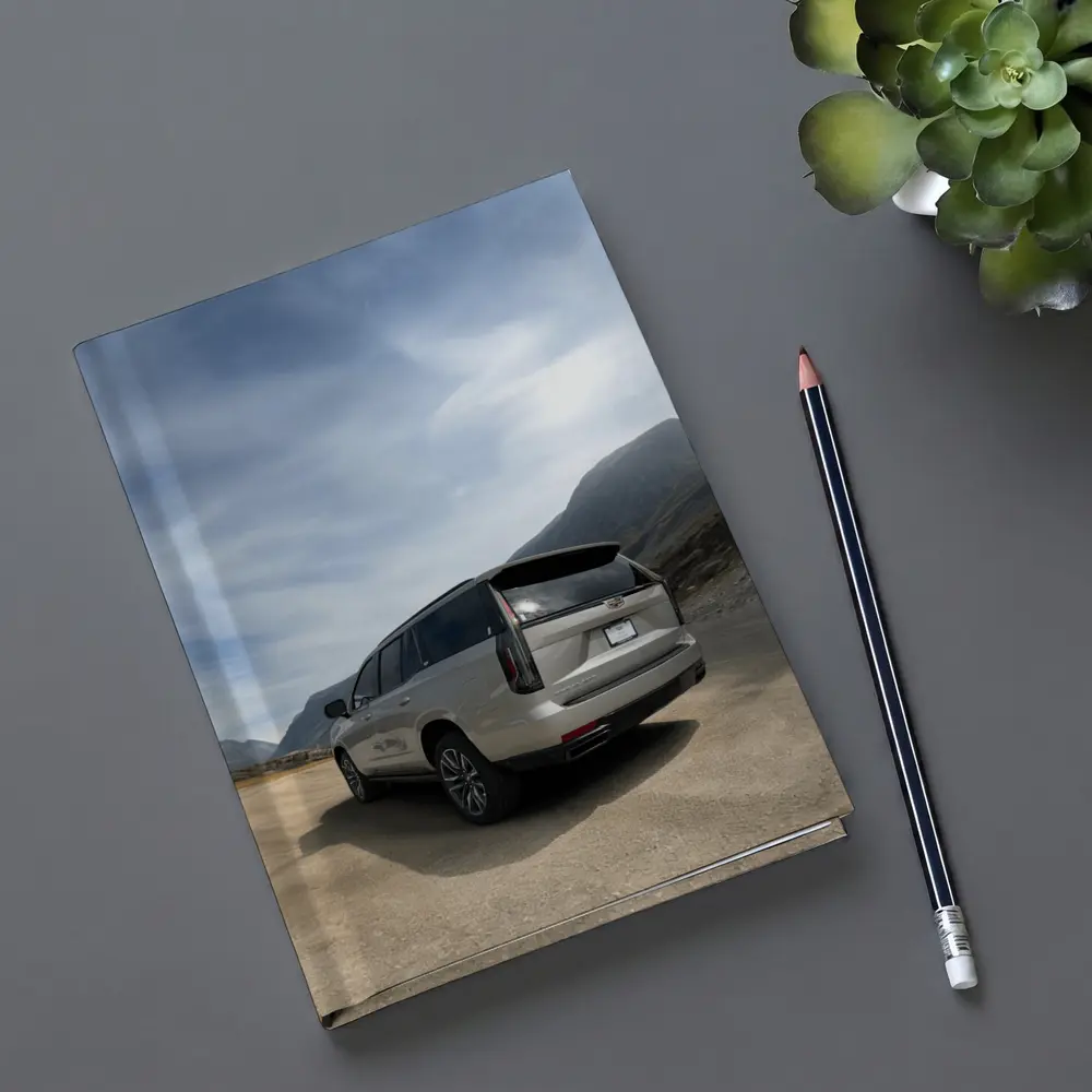 Cadillac Escalade Silver SUV Mountain Road – Notebooks