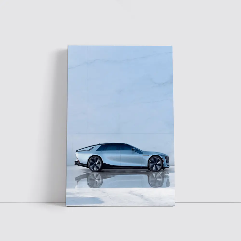 Cadillac Concept Car Marble Studio Side View – Wall Art