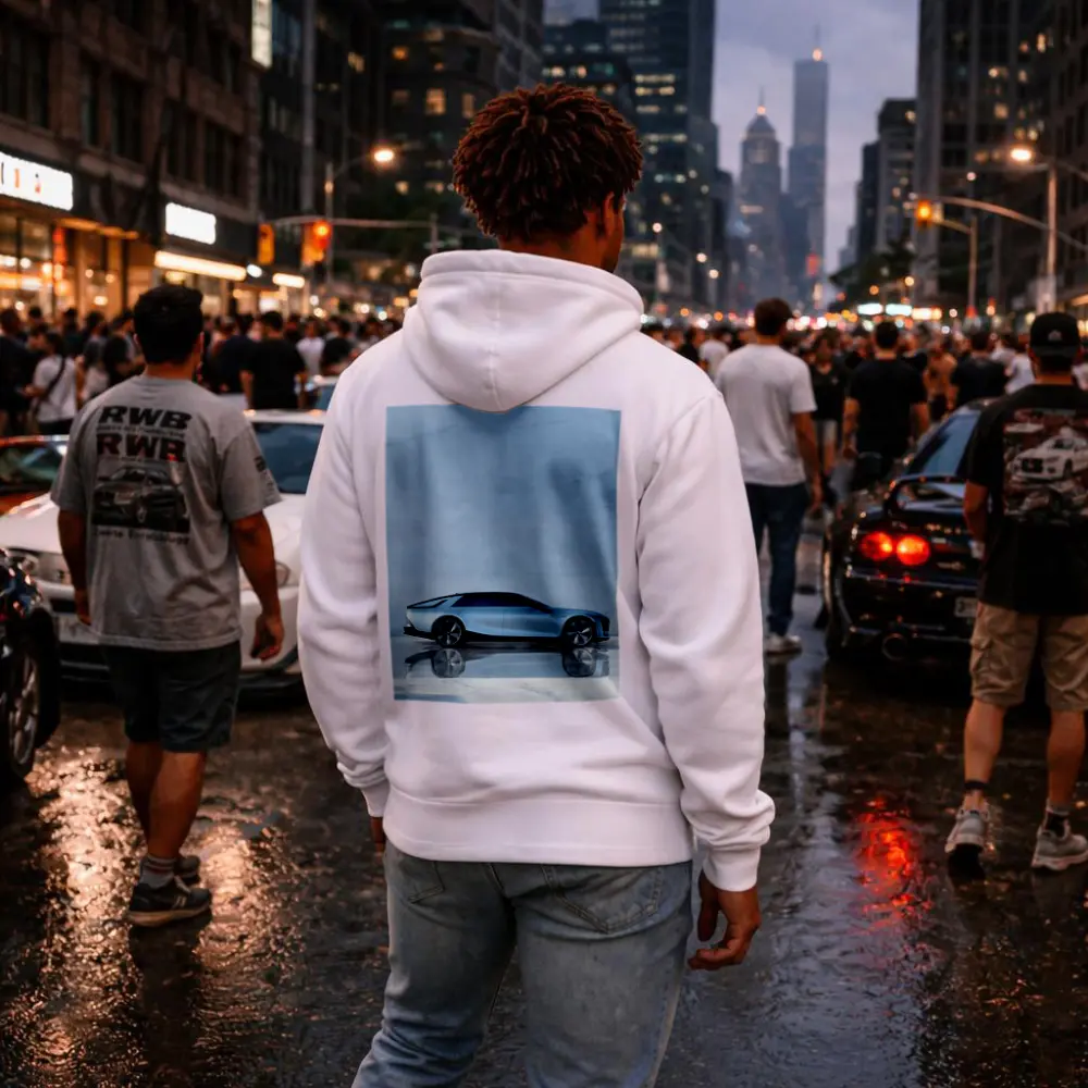 Cadillac Concept Car Marble Studio Side View – Hoodies