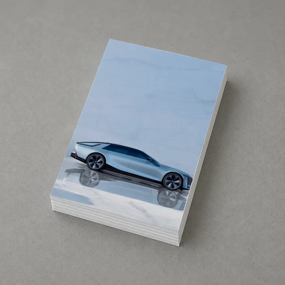 Cadillac Concept Car Marble Studio Side View – Postcards