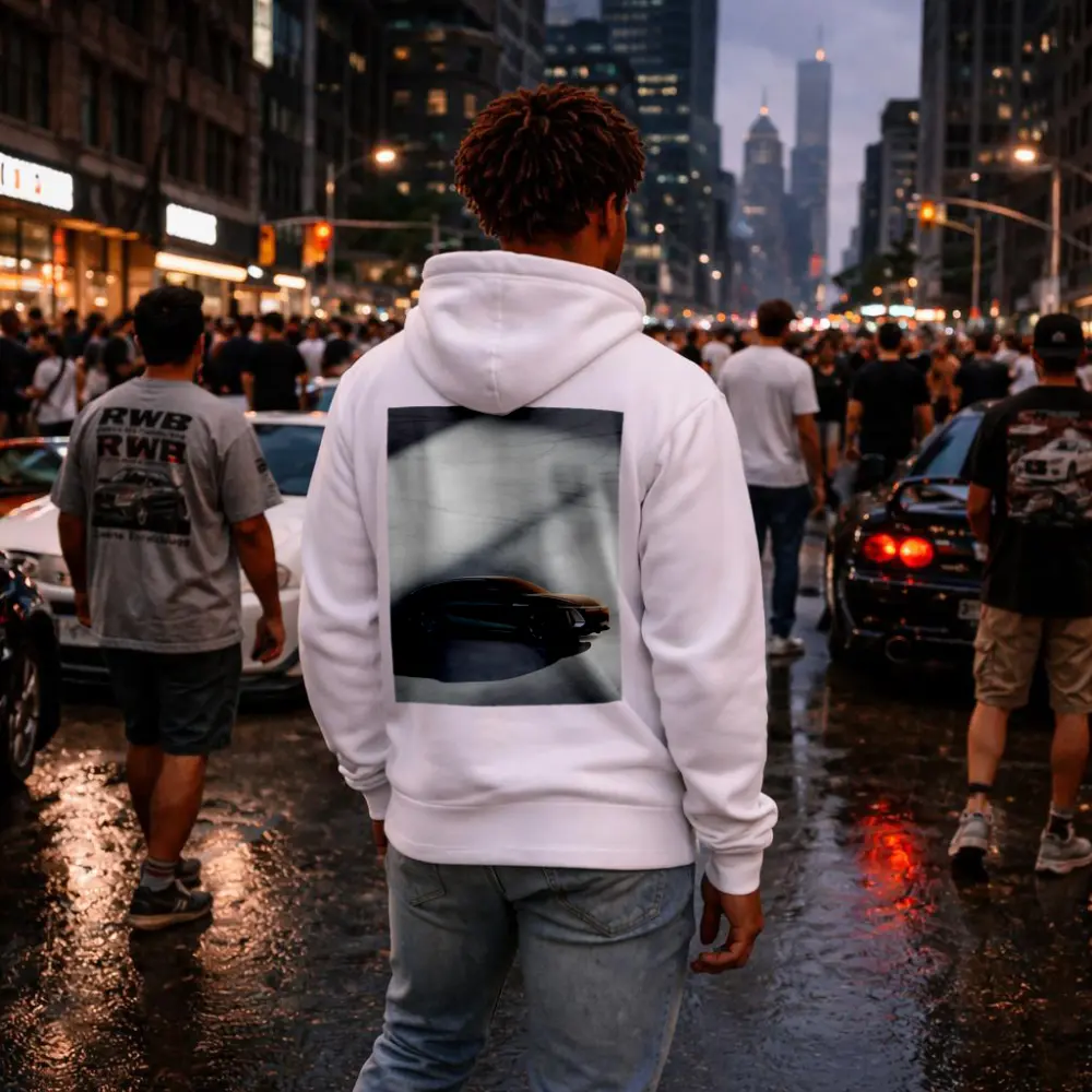 Cadillac Celestiq Concept on Marble Floor – Hoodies