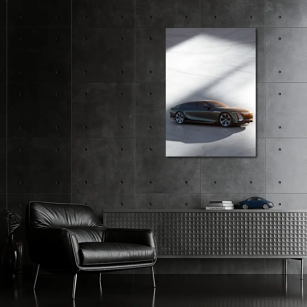 Cadillac Celestiq Concept on Marble Floor – Wall Art