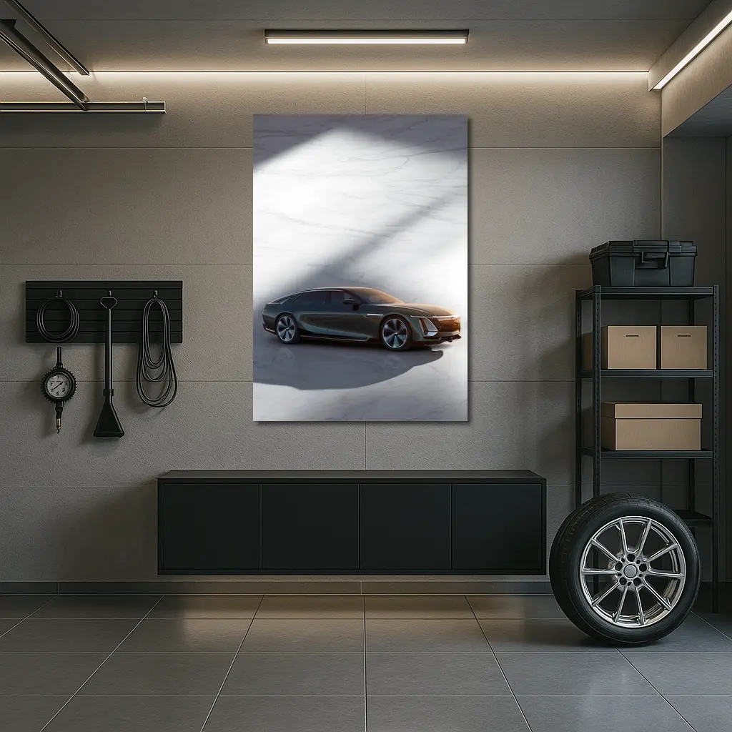 Cadillac Celestiq Concept on Marble Floor – Wall Art