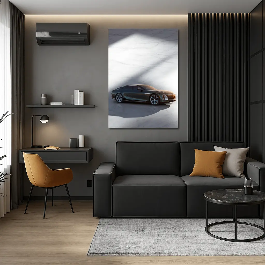 Cadillac Celestiq Concept on Marble Floor – Wall Art