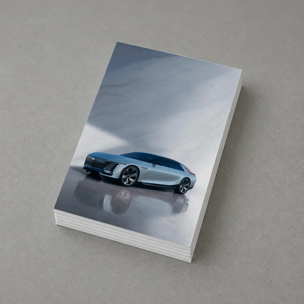 Cadillac Celestiq Concept Silver Marble Studio – Postcards