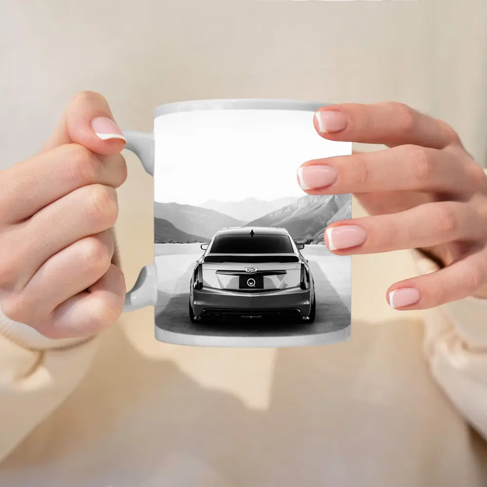 Cadillac CT5 Rear View Mountain Backdrop – Mugs