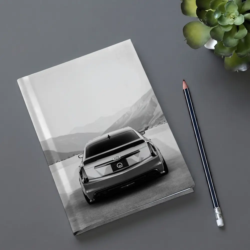 Cadillac CT5 Rear View Mountain Backdrop – Notebooks