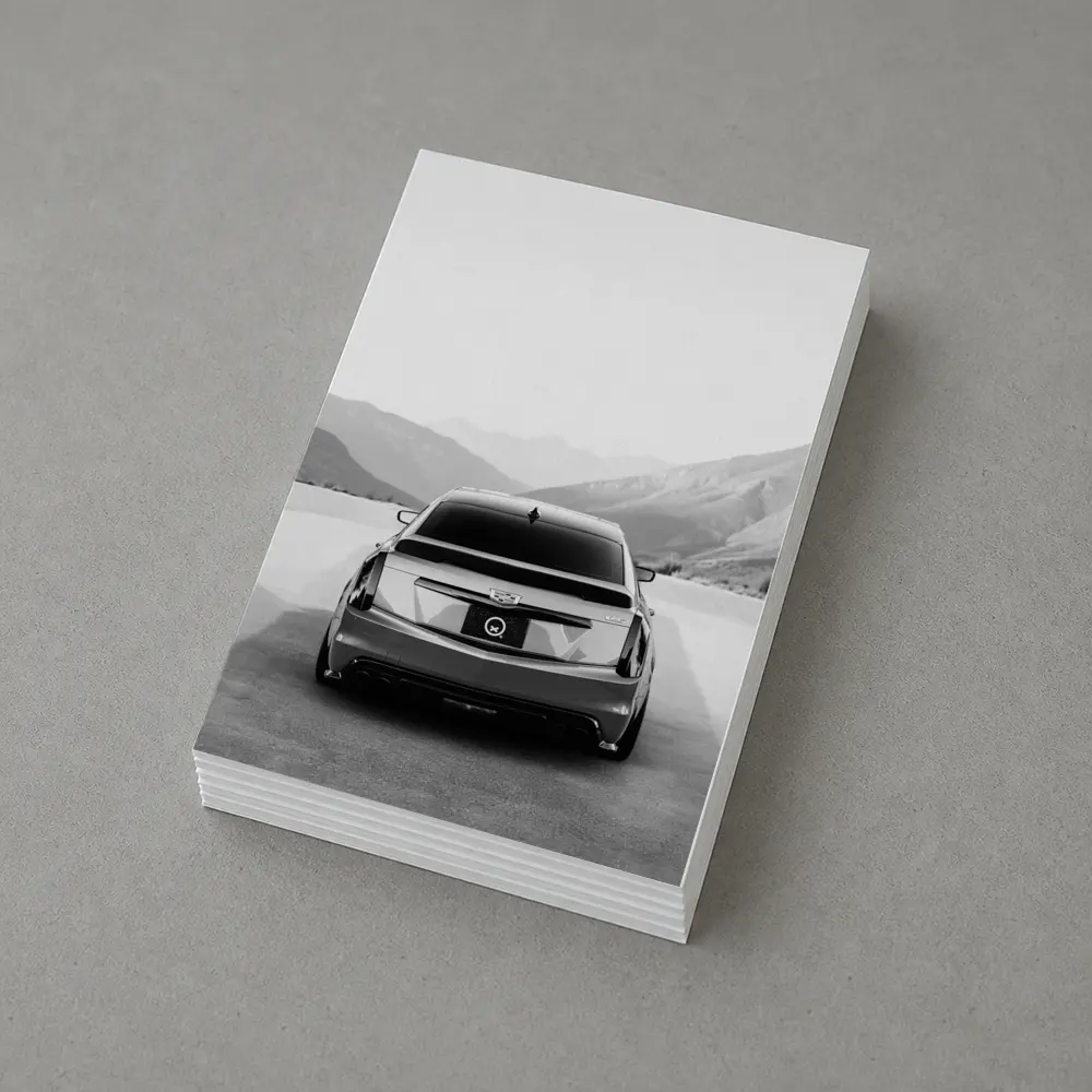 Cadillac CT5 Rear View Mountain Backdrop – Postcards