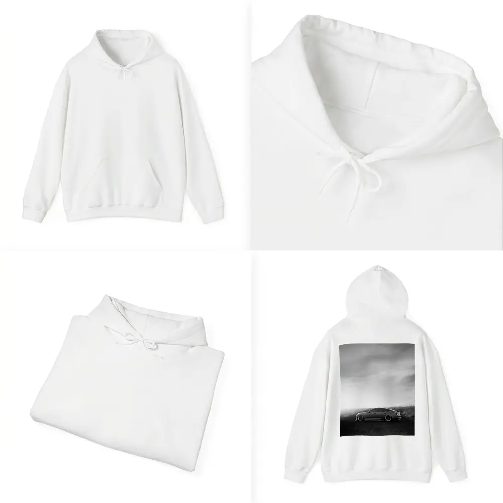 Cadillac CT5 Slammed Black White Road – Hoodies