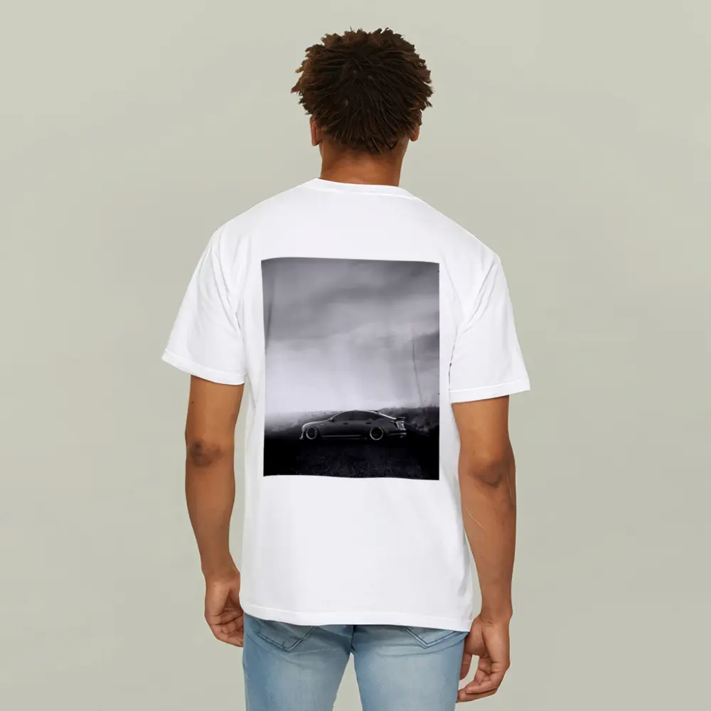 Cadillac CT5 Slammed Black White Road – T-Shirts