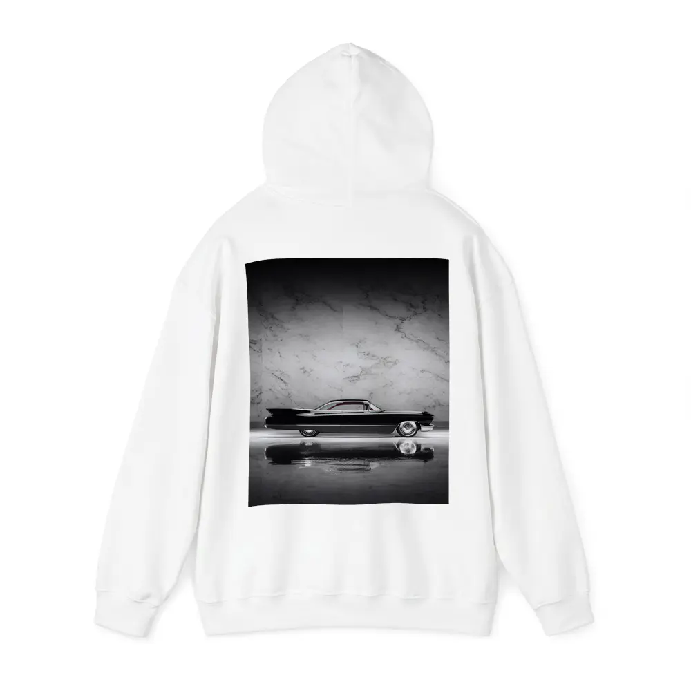 Classic Black Cadillac Marble Studio Side Profile – Hoodies