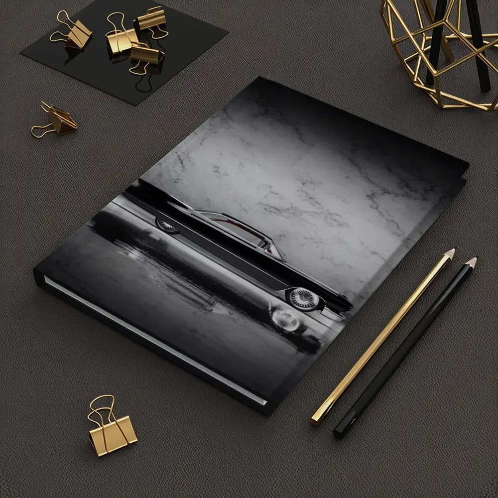 Classic Black Cadillac Marble Studio Side Profile – Notebooks
