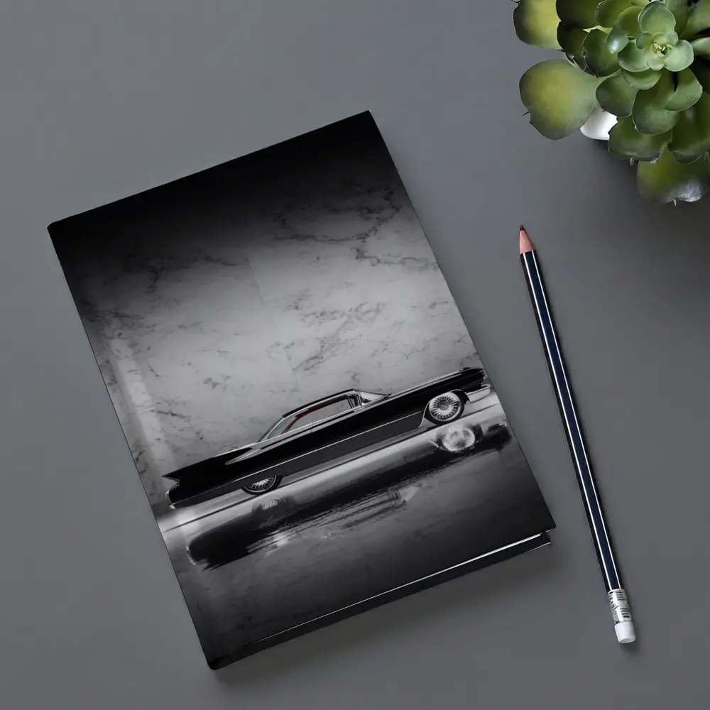 Classic Black Cadillac Marble Studio Side Profile – Notebooks