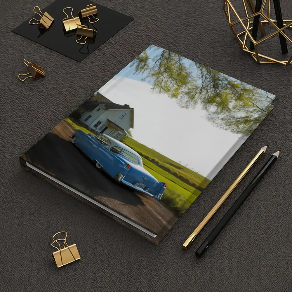 Classic Blue Cadillac Country Farmhouse Road – Notebooks