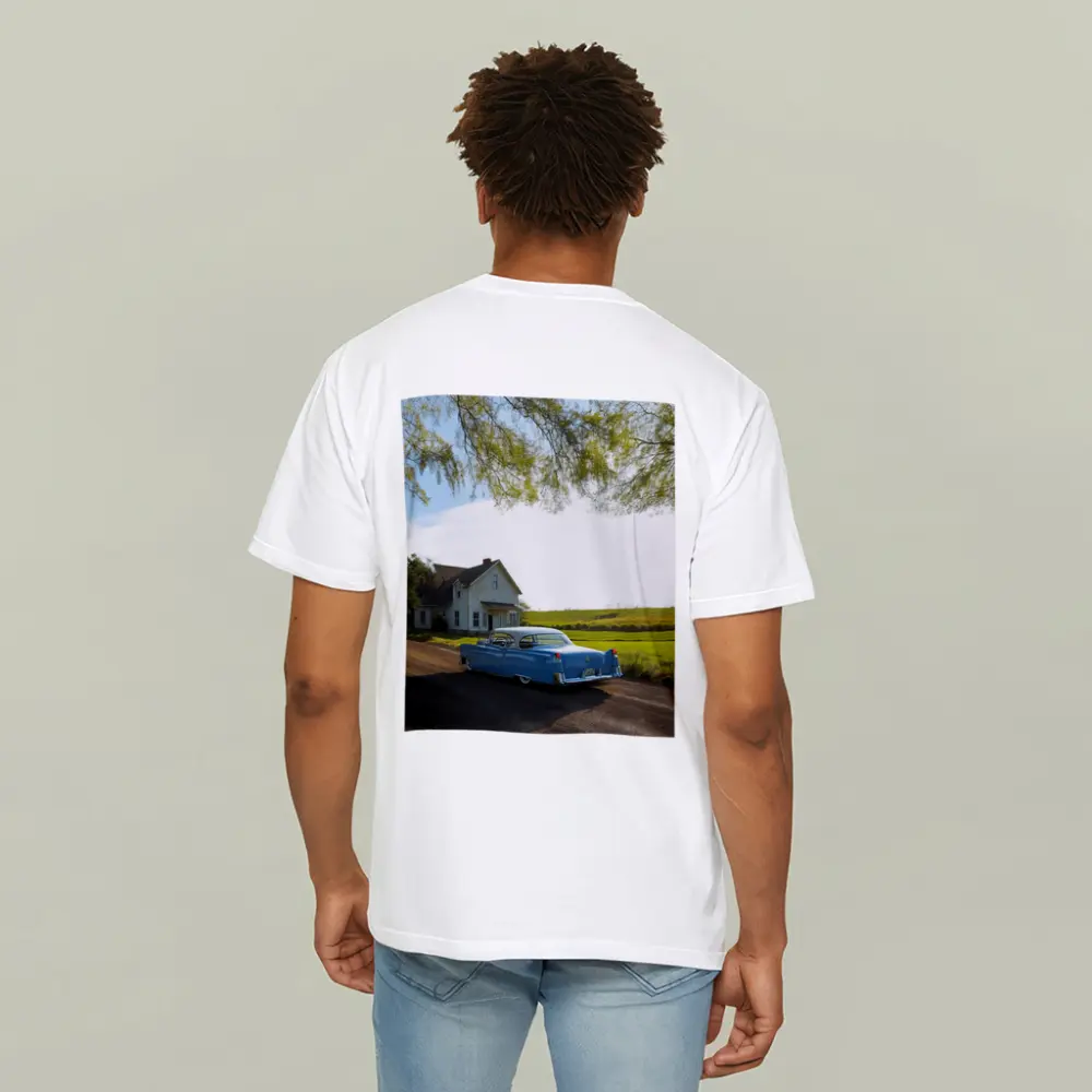 Classic Blue Cadillac Country Farmhouse Road – T-Shirts
