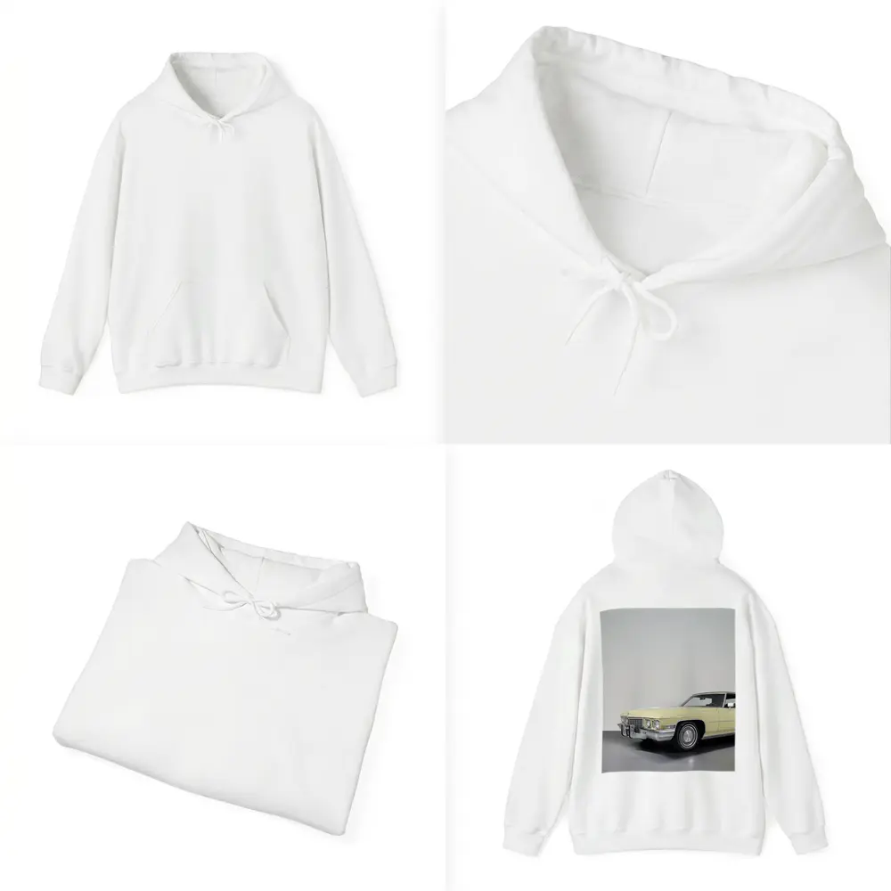 Cadillac DeVille Classic Yellow Studio Shot – Hoodies