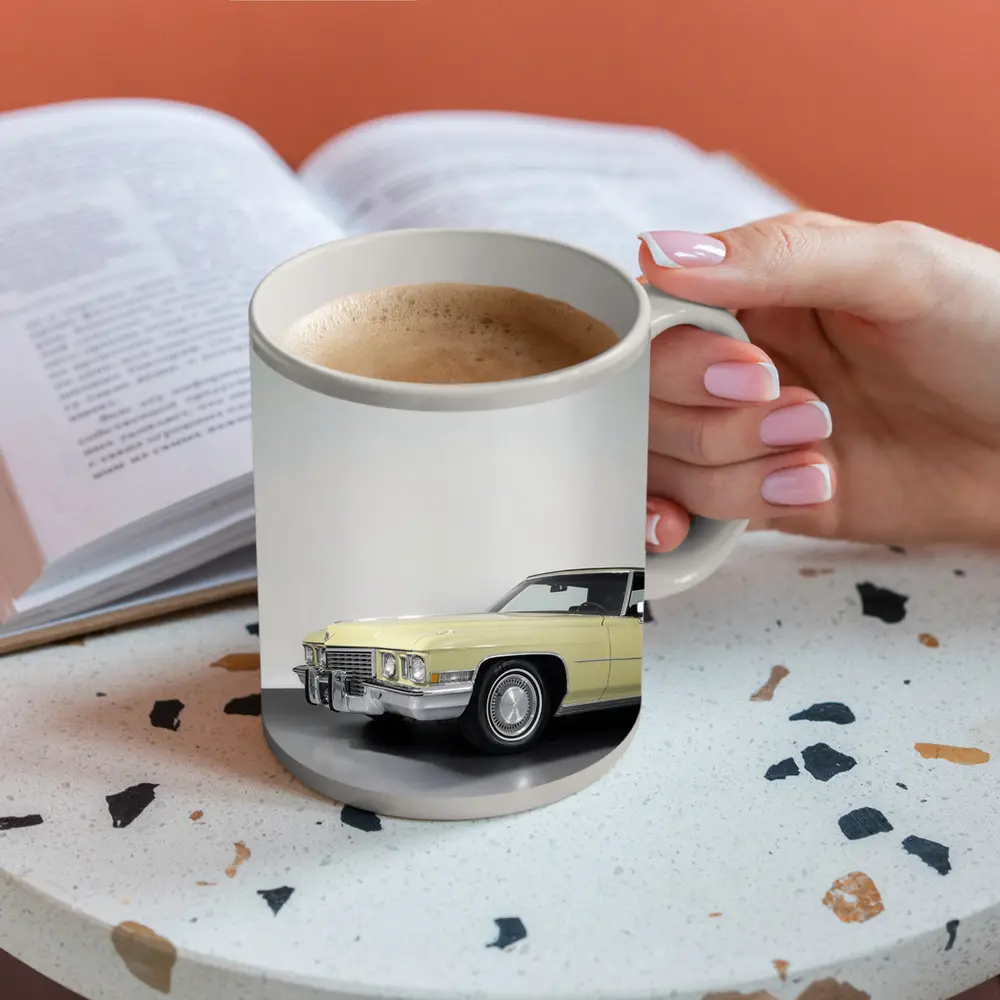 Cadillac DeVille Classic Yellow Studio Shot – Mugs