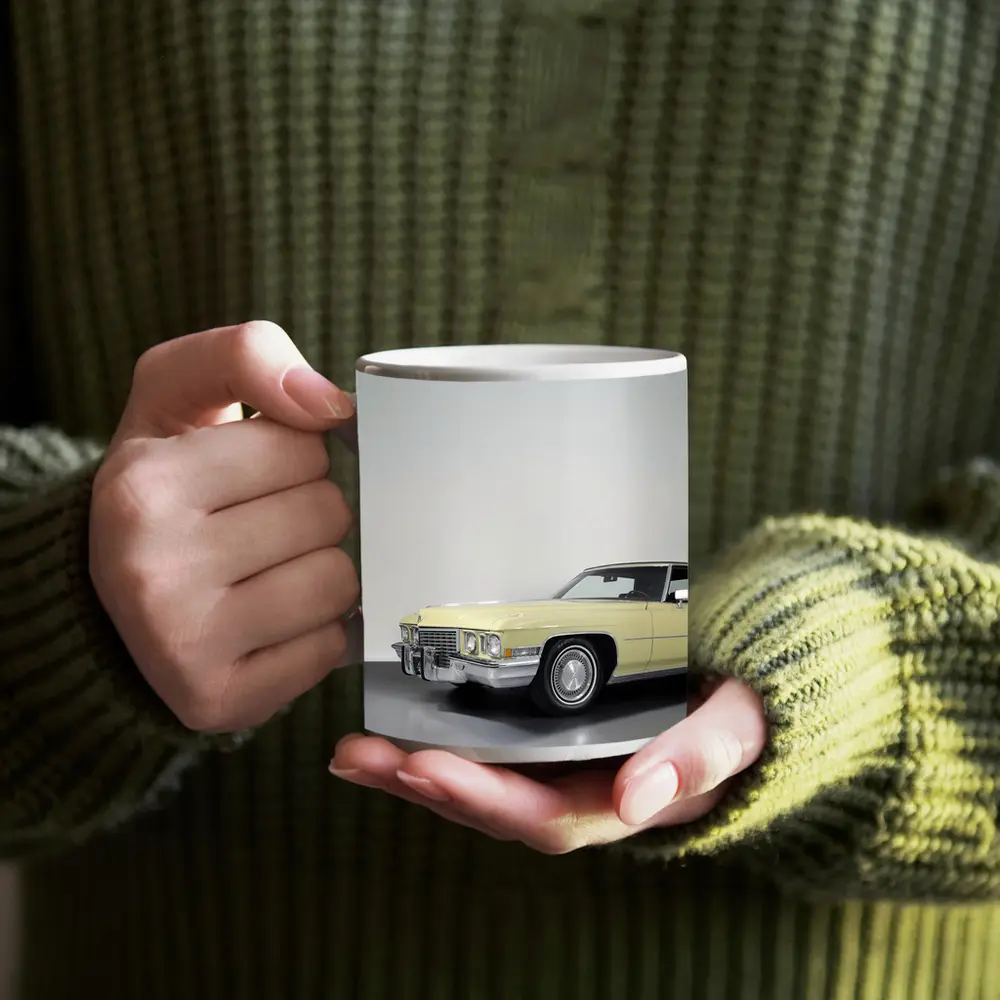 Cadillac DeVille Classic Yellow Studio Shot – Mugs