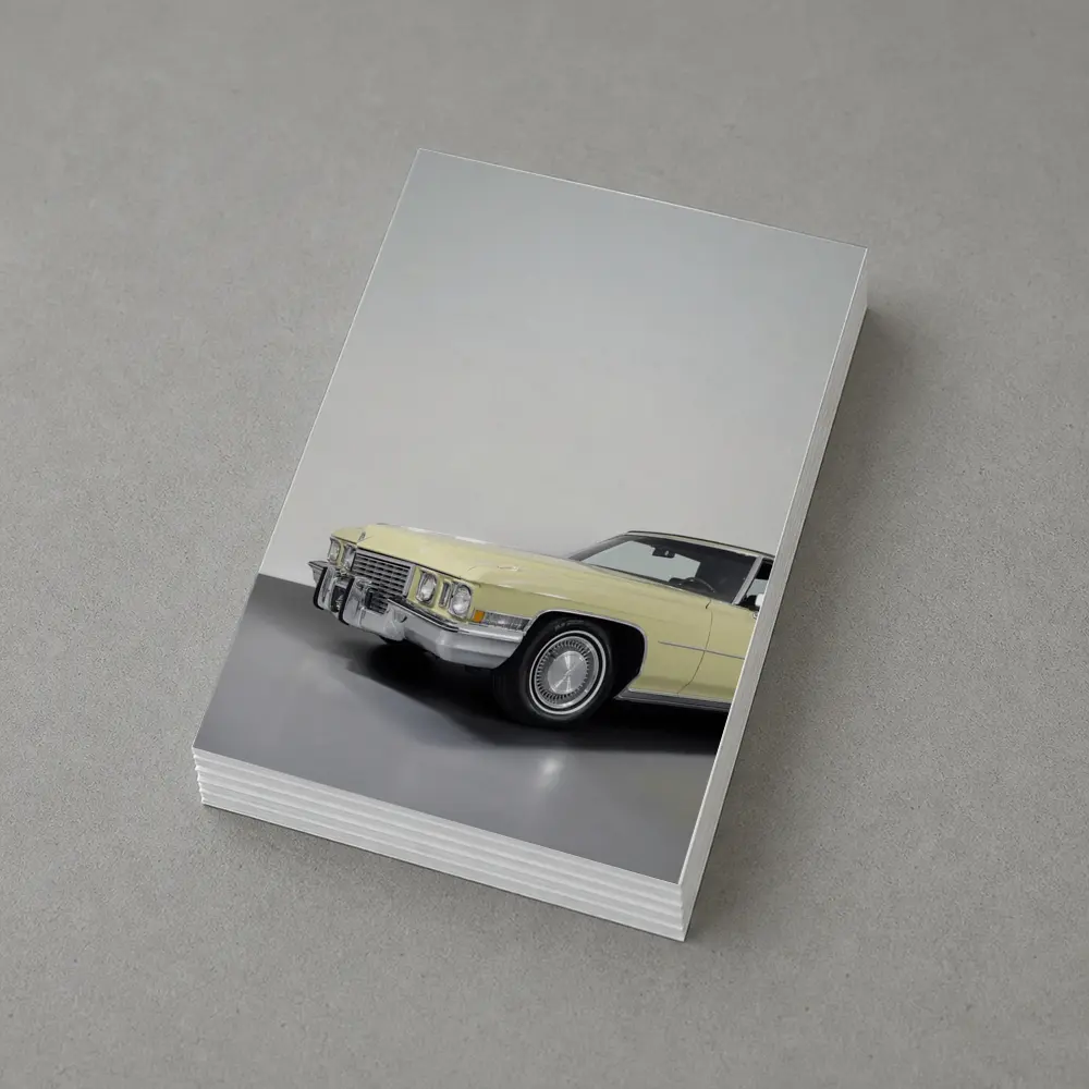 Cadillac DeVille Classic Yellow Studio Shot – Postcards