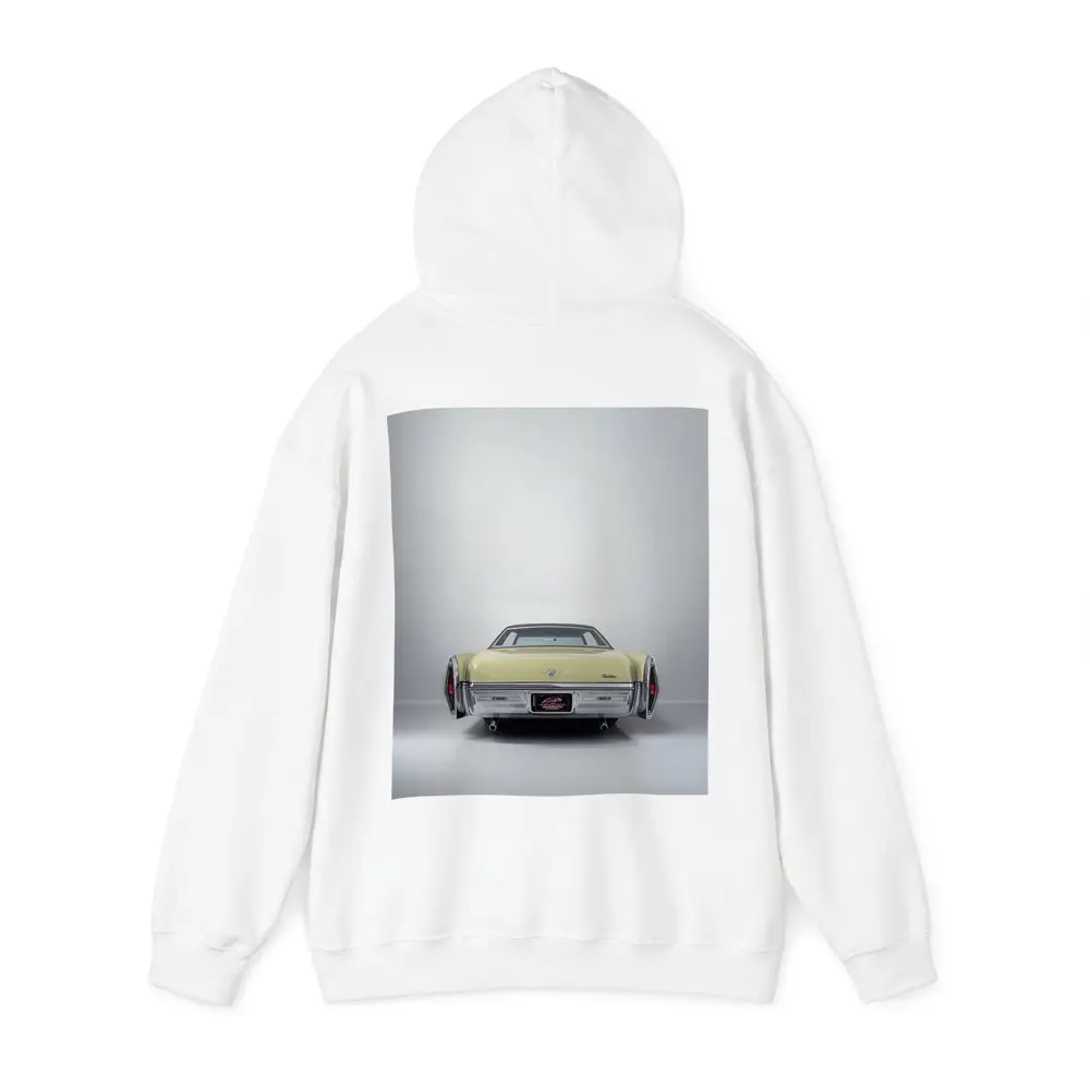 Cadillac DeVille Classic Yellow Rear Studio View – Hoodies